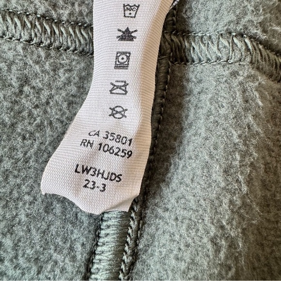 Lululemon 4 Fleece + Ripstop Hiking Vest Forest Green Sleeveless Full Zip - Picture 4 of 8